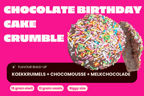 Chocolate Birthday Cake Crumble