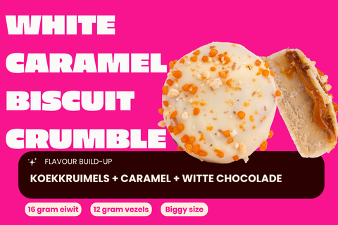 Weißer Karamell Keks Streusel