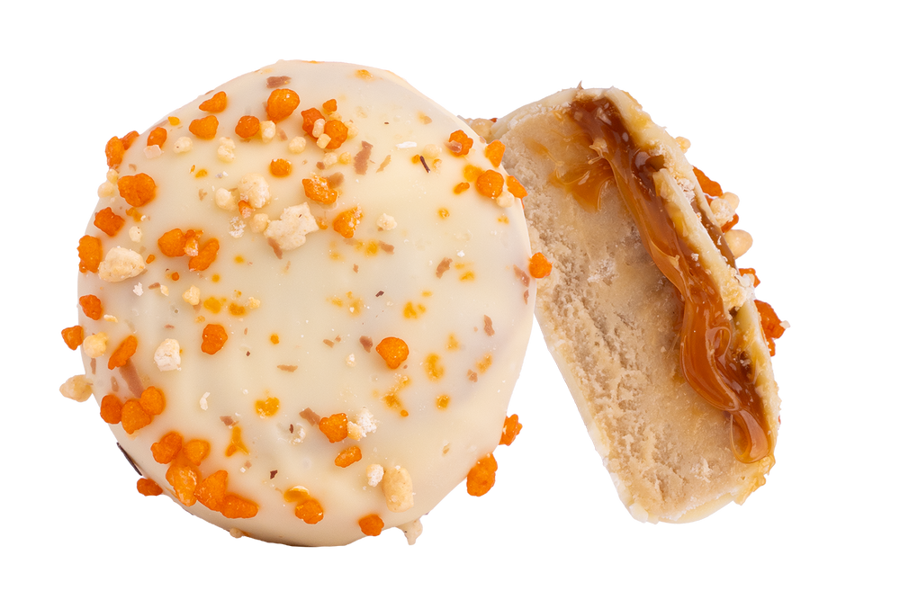 Weißer Karamell Keks Streusel