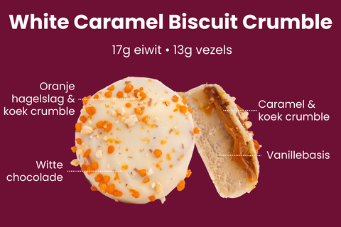 Weißer Karamell Keks Streusel