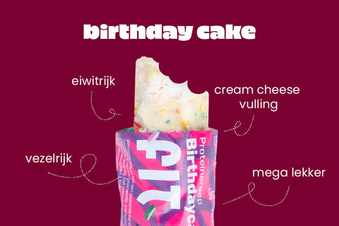 De proteïne reep die smaakt als een candy bar.